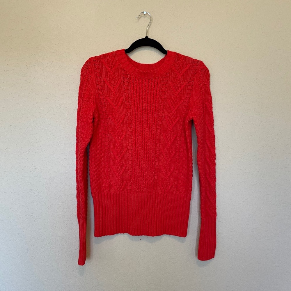 Red Knit Gap Sweater NWT